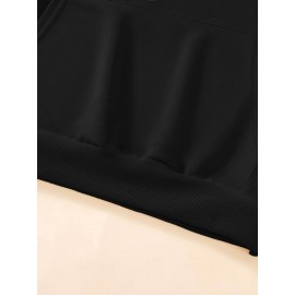 Men'S Christmas Hoodie, Cotton Blend Casual Knit Fabric, Regular Fit, Hooded Sweatshirt with Front Pocket, Slight Stretch, Alphabet Pattern, with Pocket for Daily Wear & Holiday Gifts