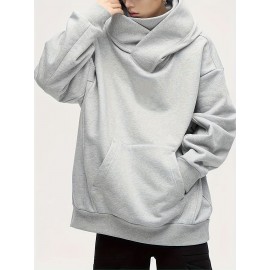 Men'S High Street Heavy Industry Plush American Style Hoodie Ninja Function Oversize Shoulder Pullover Novelty Hoodie Hoodie