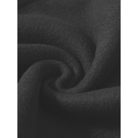 Men's Gothic Thorns Graphic Hoodie - Fall/Winter Casual Knit Fabric Zip-Up Hooded Sweatshirt with Geometric Pattern - 100% Polyester Slight Stretch Regular Fit