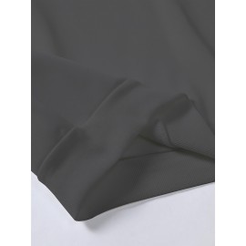 Men's Casual Hoodie with Unique Print Design - Soft Polyester, Machine Washable, Loose Fit Pullover with Kangaroo Pocket